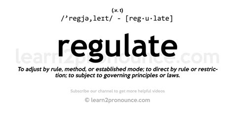 regulate meaning in tagalog